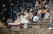Varanasi - the Ganga Fire Arti at Dashaswamedh Ghat 